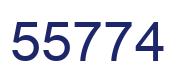 Número 55774 imagen azul