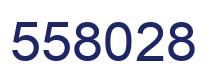 Number 558028 blue image