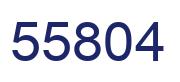 Number 55804 blue image