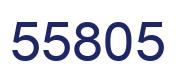 Number 55805 blue image