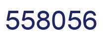 Number 558056 blue image