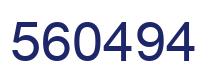 Number 560494 blue image