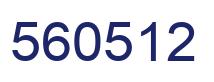 Number 560512 blue image