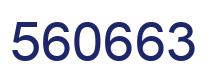 Number 560663 blue image