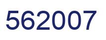 Número 562007 imagen azul