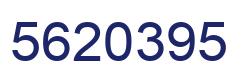 Number 5620395 blue image