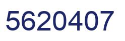 Number 5620407 blue image