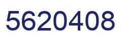 Number 5620408 blue image