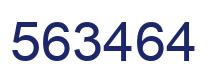 Number 563464 blue image