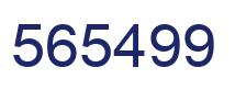 Number 565499 blue image