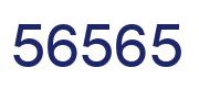 Number 56565 blue image