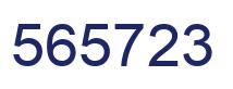 Number 565723 blue image