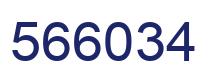 Number 566034 blue image