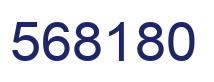 Number 568180 blue image
