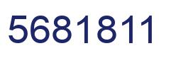 Number 5681811 blue image