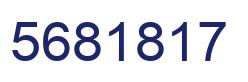 Number 5681817 blue image