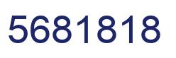 Number 5681818 blue image