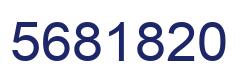 Number 5681820 blue image