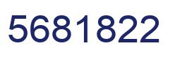 Number 5681822 blue image
