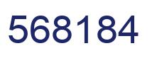 Number 568184 blue image