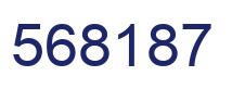 Number 568187 blue image
