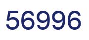 Number 56996 blue image