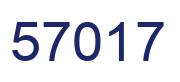 Number 57017 blue image