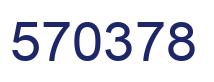Number 570378 blue image