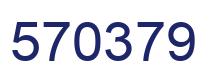Number 570379 blue image