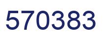 Number 570383 blue image
