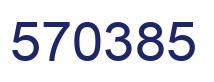 Number 570385 blue image
