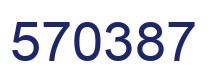 Number 570387 blue image
