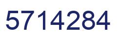 Number 5714284 blue image