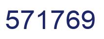 Number 571769 blue image