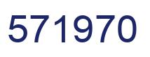 Number 571970 blue image