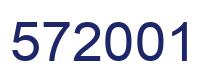 Número 572001 imagen azul