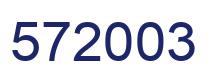 Número 572003 imagen azul