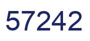 Número 57242 imagen azul