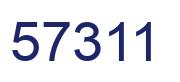Number 57311 blue image