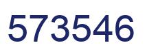 Number 573546 blue image