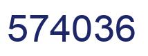 Number 574036 blue image