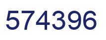 Number 574396 blue image
