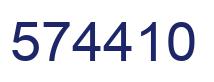 Number 574410 blue image