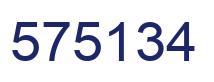 Número 575134 imagen azul