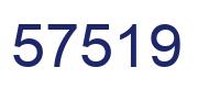 Number 57519 blue image