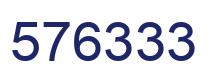Number 576333 blue image
