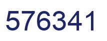 Number 576341 blue image