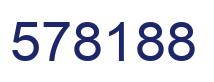 Number 578188 blue image