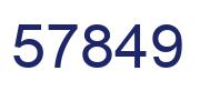 Number 57849 blue image