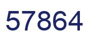 Number 57864 blue image
